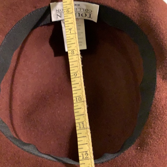 NWOT brown velour hat - Picture 5 of 6